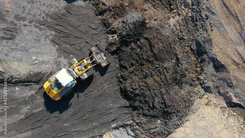Highway construction in devastated landscape in Western Bohemia. Czech Republic, European Union. Highway construction in devastated landscape in Western Bohemia. Czech Republic, European Union.