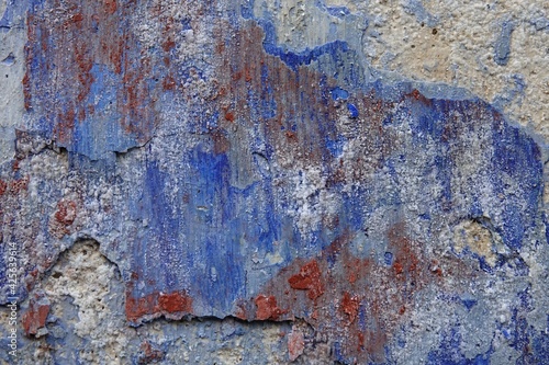 Old paint affected over time.
