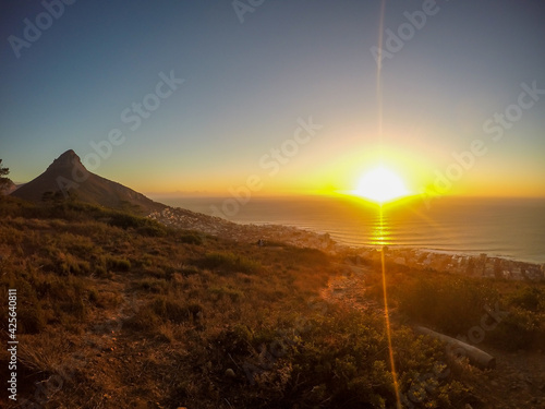 Sunset from Signal Hill, Cape Town, South Africa photo