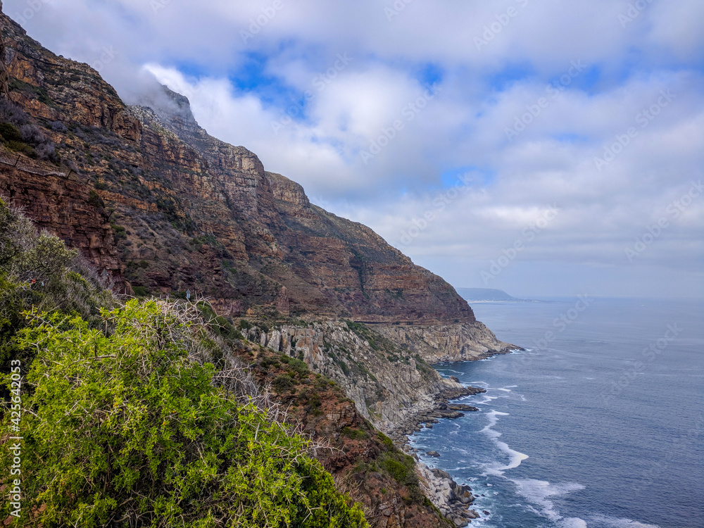 Road from Cape Town to Chapman's Peak, Cape Peninsula, South Africa