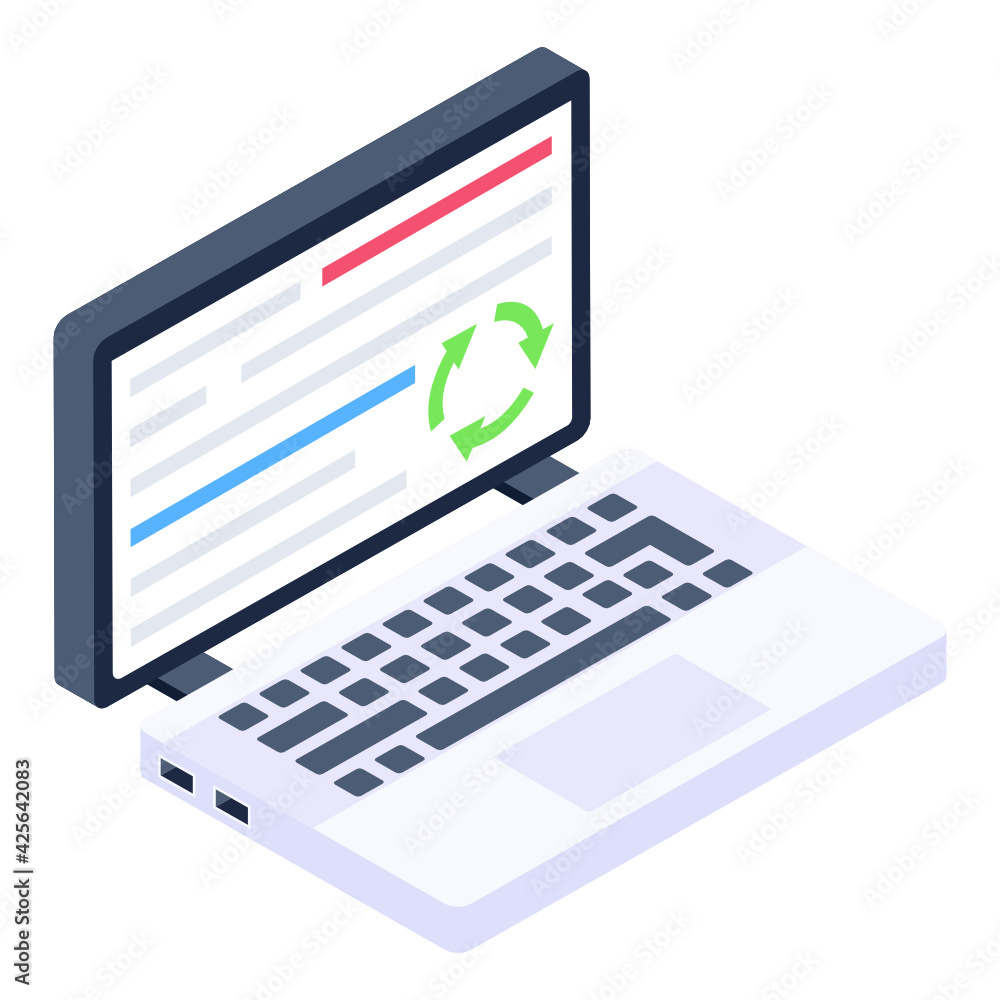 A laptop recycle icon, isometric premium download
A laptop recycle icon, isometric premium download
