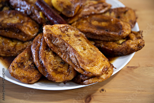 Torrijas, spanish typical dessert at easter