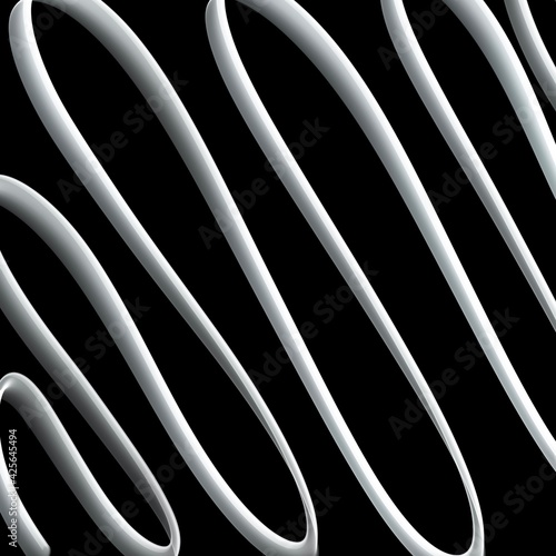 abstract metal background, white stripes