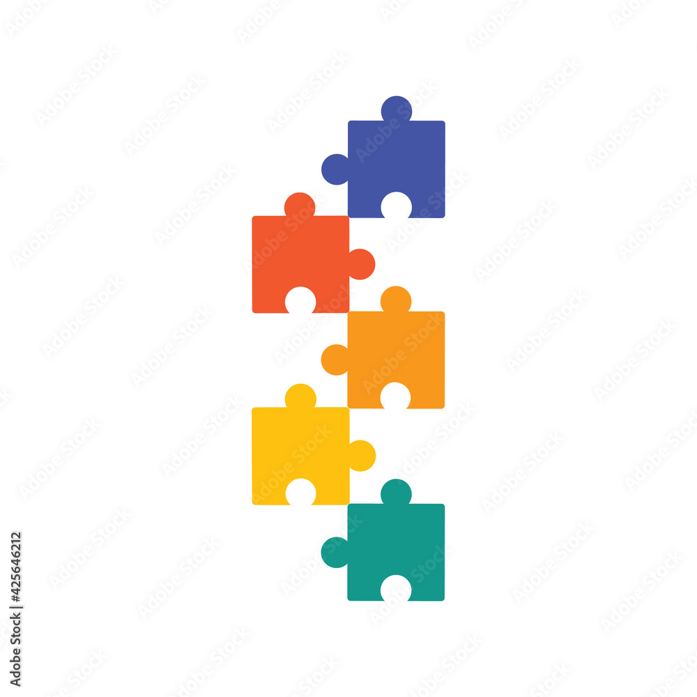 colorful pattern with puzzles, jigsaw, children's pattern Vector illustration on white background. colorful pattern with puzzles, jigsaw, children's pattern Vector illustration on white background.