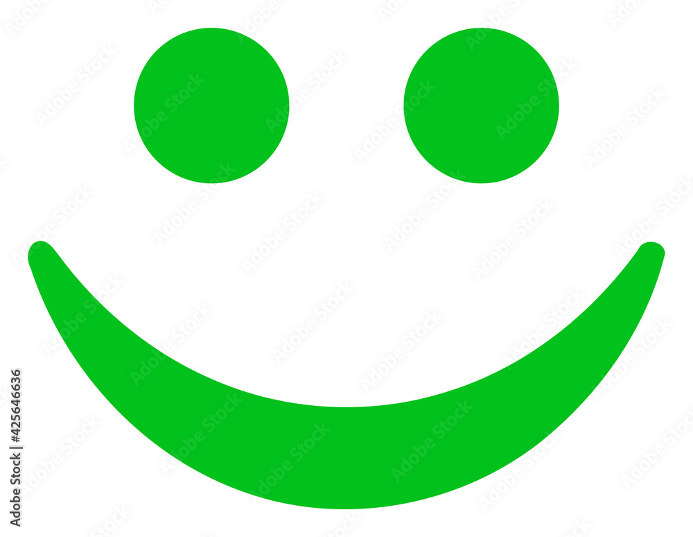Happy smile icon with flat style. Isolated raster happy smile icon image on a white background. Happy smile icon with flat style. Isolated raster happy smile icon image on a white background.
