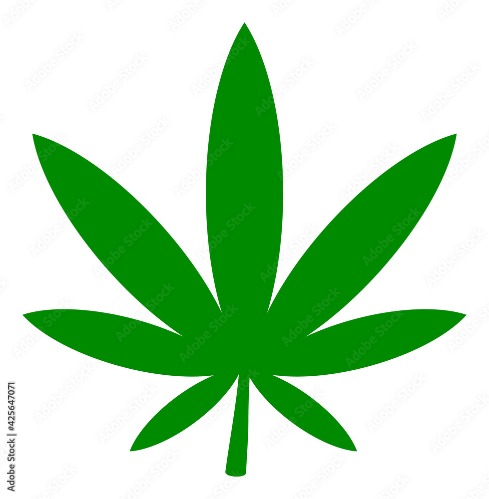Marijuana icon with flat style. Isolated raster marijuana icon image on a white background. Marijuana icon with flat style. Isolated raster marijuana icon image on a white background.