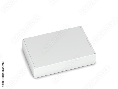 Fotografi Blank tuck in flap packaging box mockup