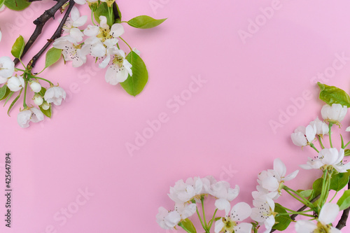 Background with colorful flower ideal for social media post etc. 