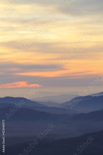 sunset  and clouds in the mountain © Nicolas