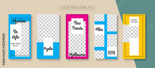 Mobile Stories Vector Collection.