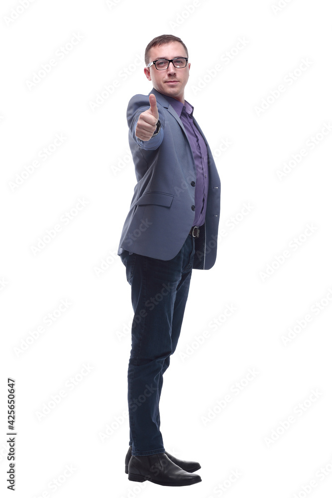 Handsome young man in formalwear pointing you Handsome young man in formalwear pointing you