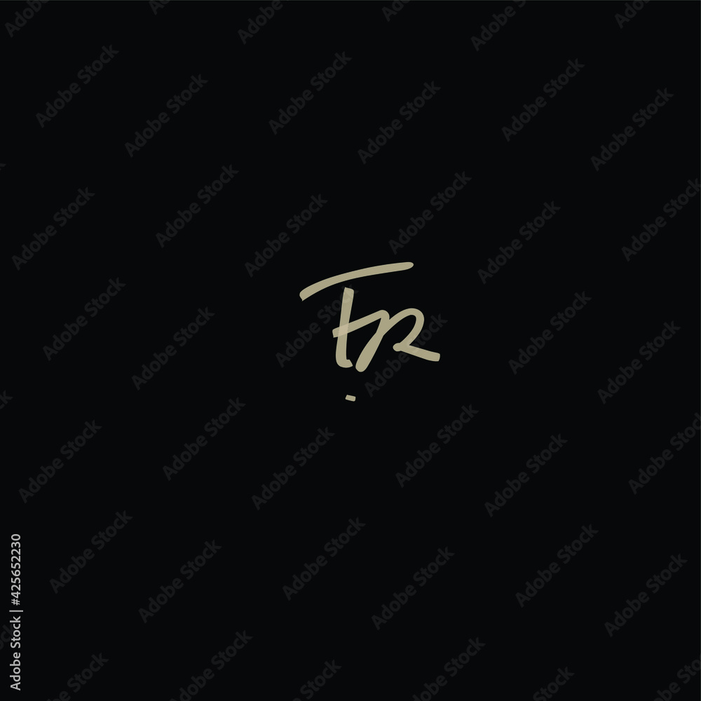 FR handwritten logo for identity FR handwritten logo for identity