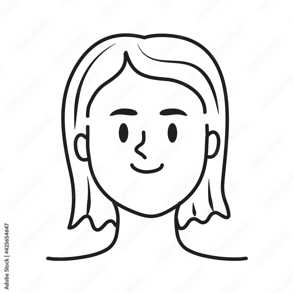 young girl doddle young girl doddle