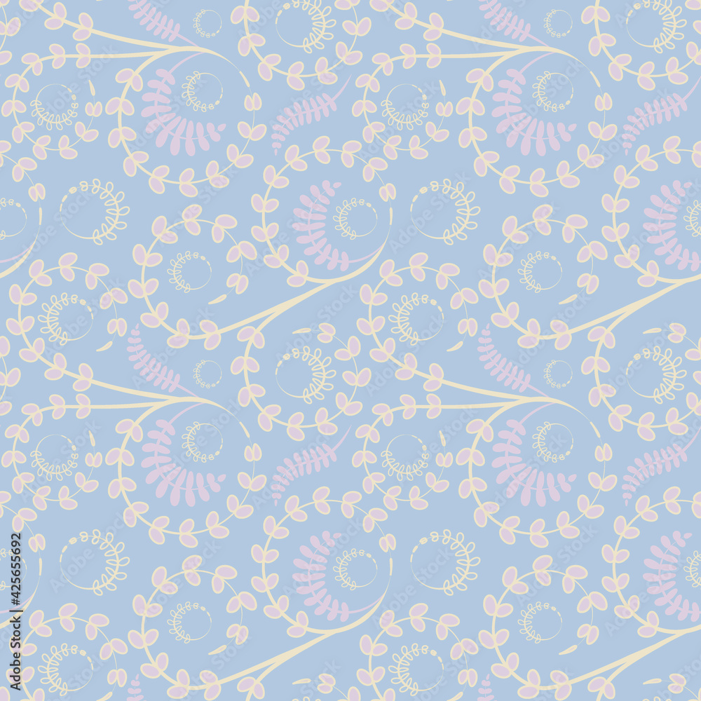 Seamless texture, pattern on a square background - flowers and leaves. Styling. Seamless texture, pattern on a square background - flowers and leaves. Styling.