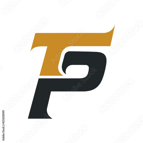 Initial tp letter logo with creative modern business typography vector template. Creative abstract letter pt logo design.