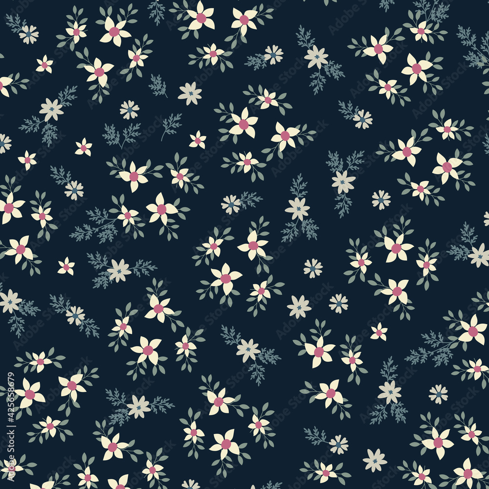 Seamless White Flower Pattern Seamless White Flower Pattern