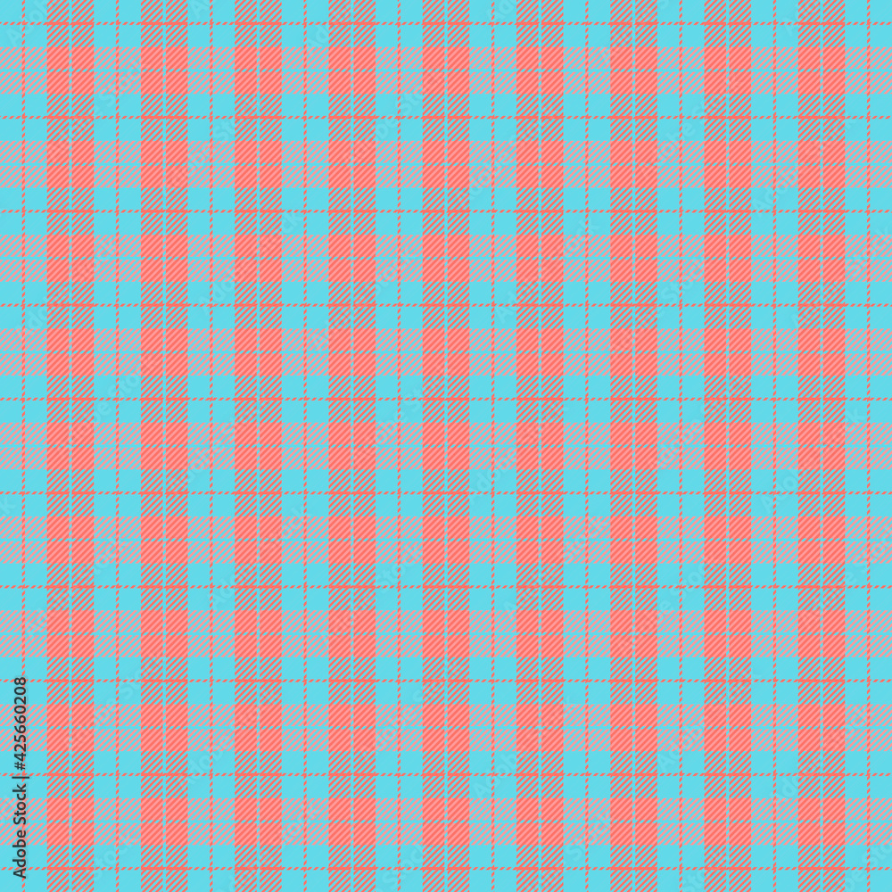 Easter Tartan plaid. Scottish pattern in red and blue cage. Scottish cage. Traditional Scottish checkered background. Seamless fabric texture. Vector illustration Easter Tartan plaid. Scottish pattern in red and blue cage. Scottish cage. Traditional Scottish checkered background. Seamless fabric texture. Vector illustration