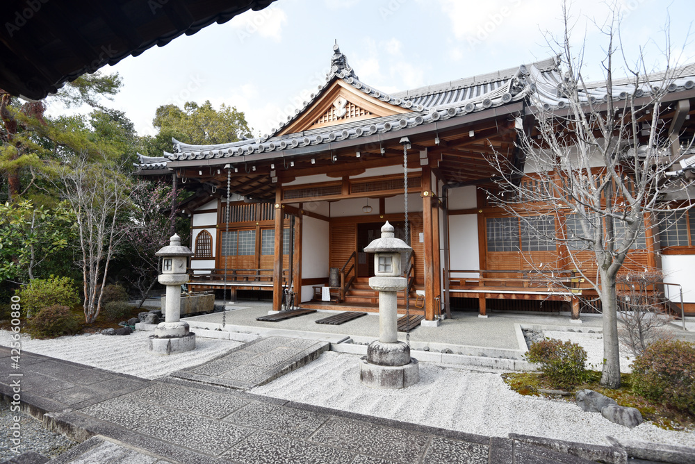 Naklejka premium 妙心寺 涅槃堂 京都市花園