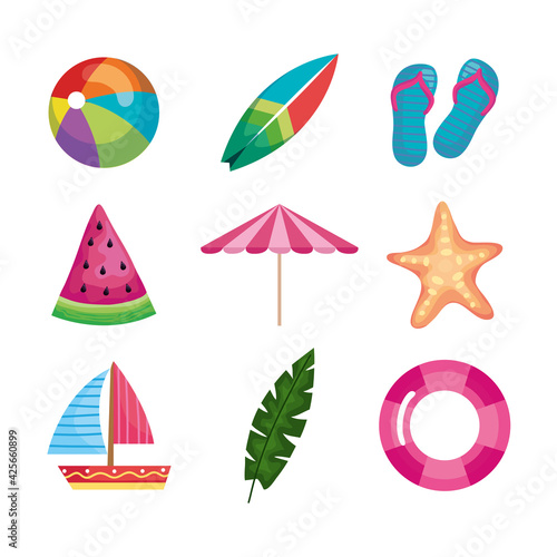 nine summer icons