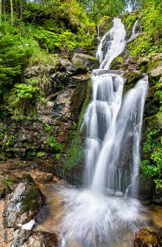 Todtnau Waterfall in the Black Forest Mountains  Germany