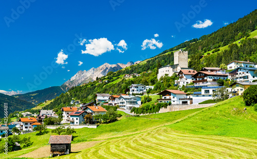 Bideneck Castle at Fliess village in Austria photo