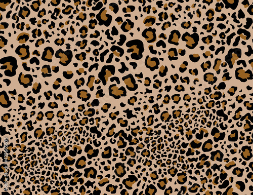Seamless leopard design pattern  animal print.