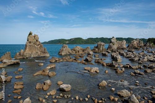 橋杭岩の柱状節理