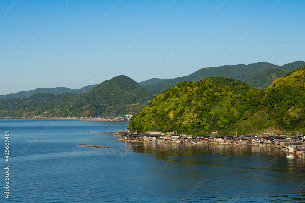 丹後半島　舟屋が並ぶ伊根町