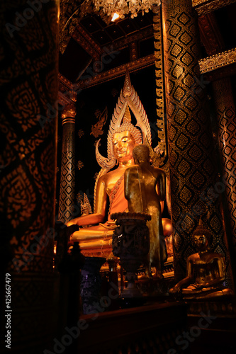 Phra Buddha Chinnarat is the most beautiful Buddha image in Thailand. Located in Phitsanulok Province