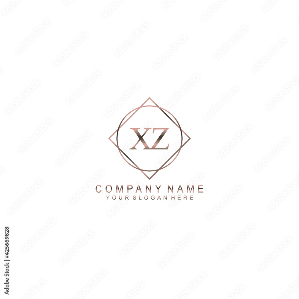 XZ Initials handwritten minimalistic logo template vector XZ Initials handwritten minimalistic logo template vector
