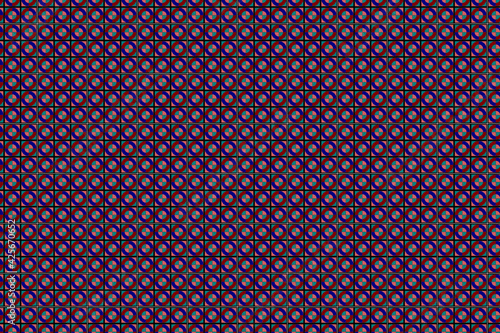 Patrón de figuras en color violeta y blanco formando entramado