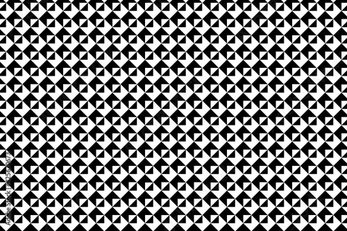 Figuras geométricas en color negro con efecto negativo en blanco