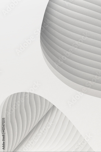 3D rendering architectural structure gray and white line texture texture background 