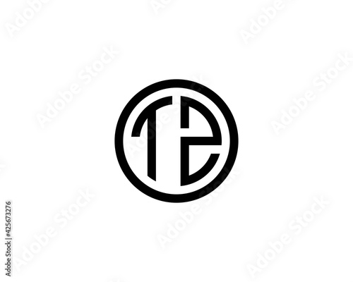 TZ ZT letter logo design vector template photo