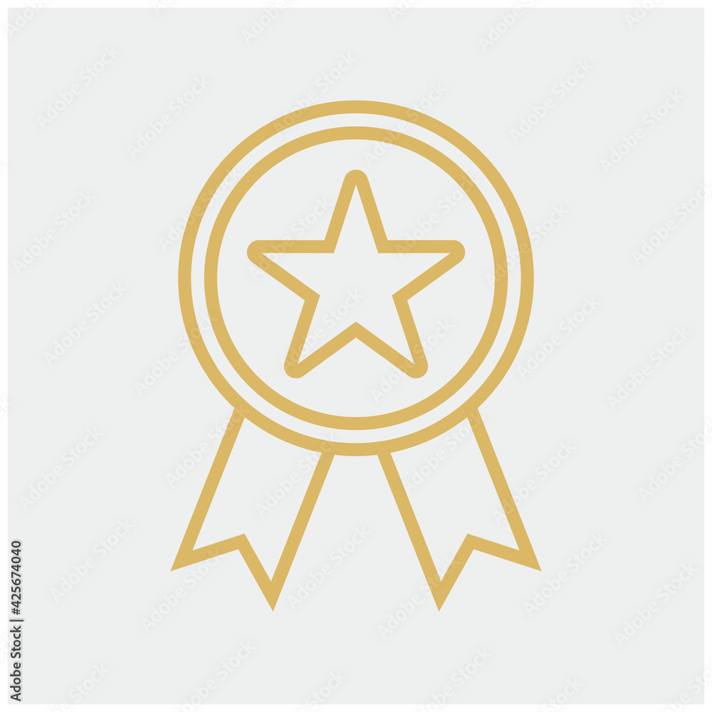 Award medal icon vector illustration Award medal icon vector illustration