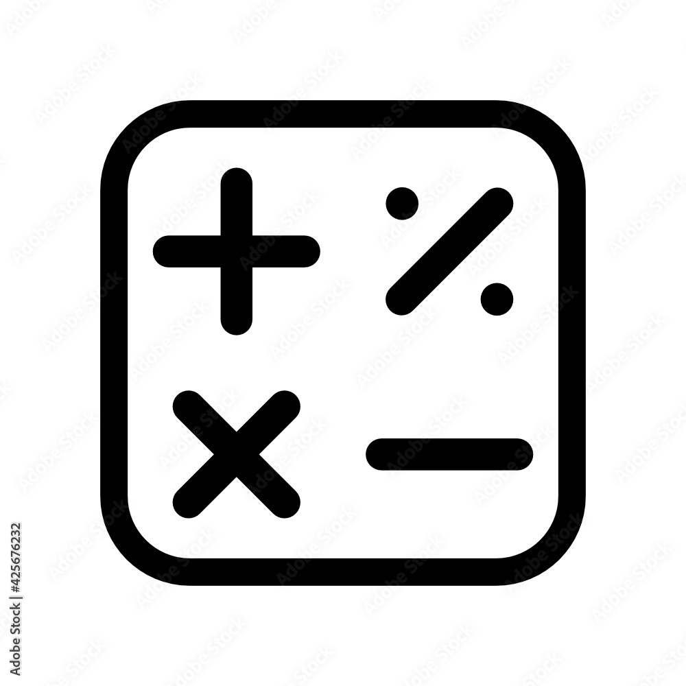 Obraz premium calculator icon