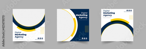 digital marketing agency business social media post collection