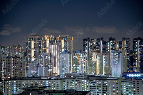 Skyline Singapore at night