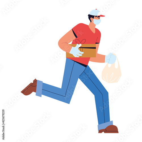 courier worker character