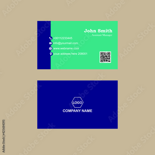 Fototapeta Naklejka Na Ścianę i Meble -  Colorful Business card design
