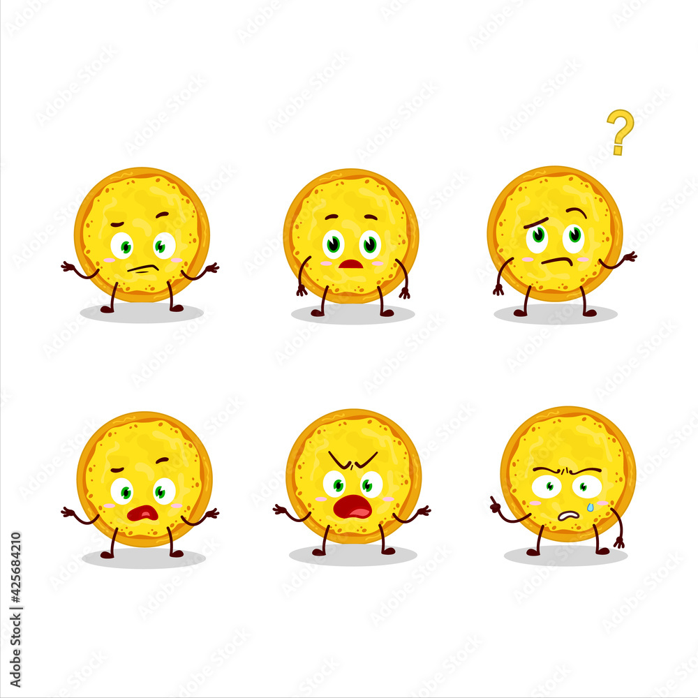 Cartoon character of italian cheese pizza with what expression Cartoon character of italian cheese pizza with what expression