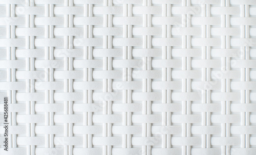 texture of wicker white plastic