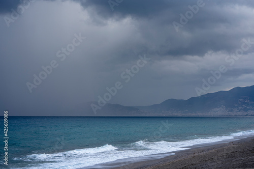 storm over the sea photo