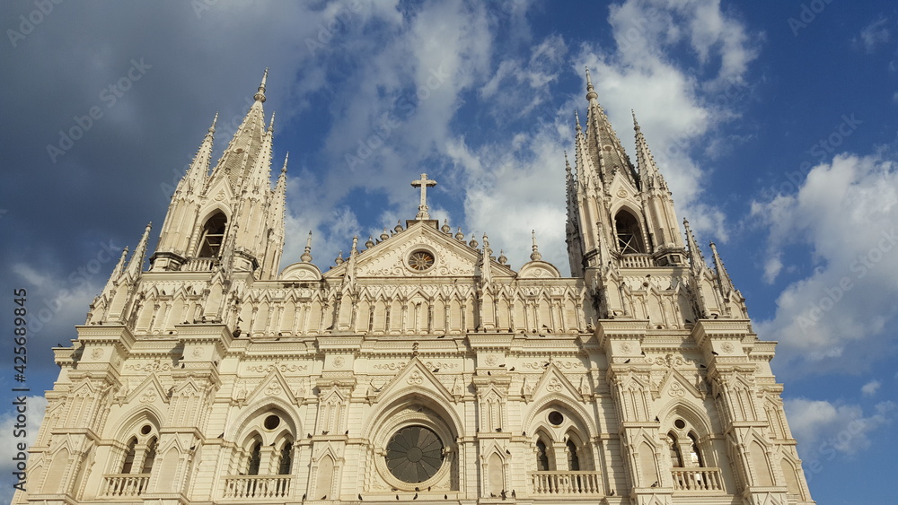 Cathedral of the city front