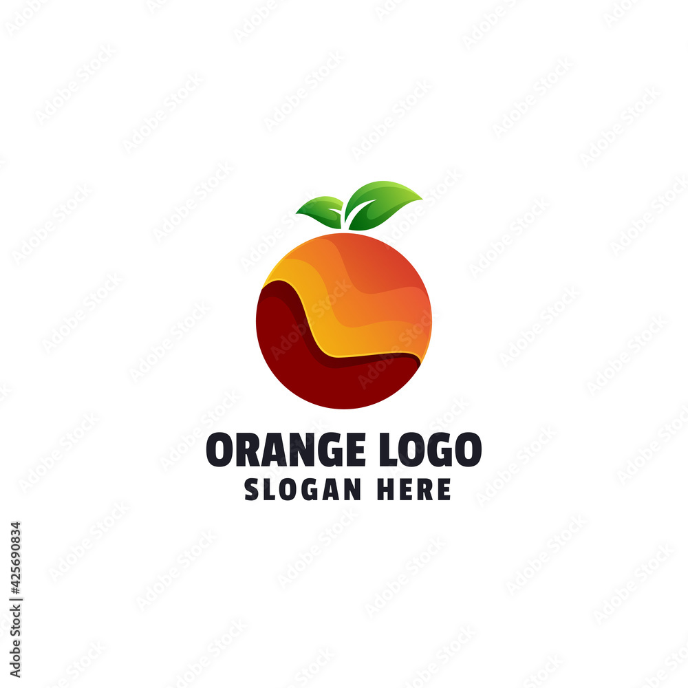 Orange Gradient Logo Template