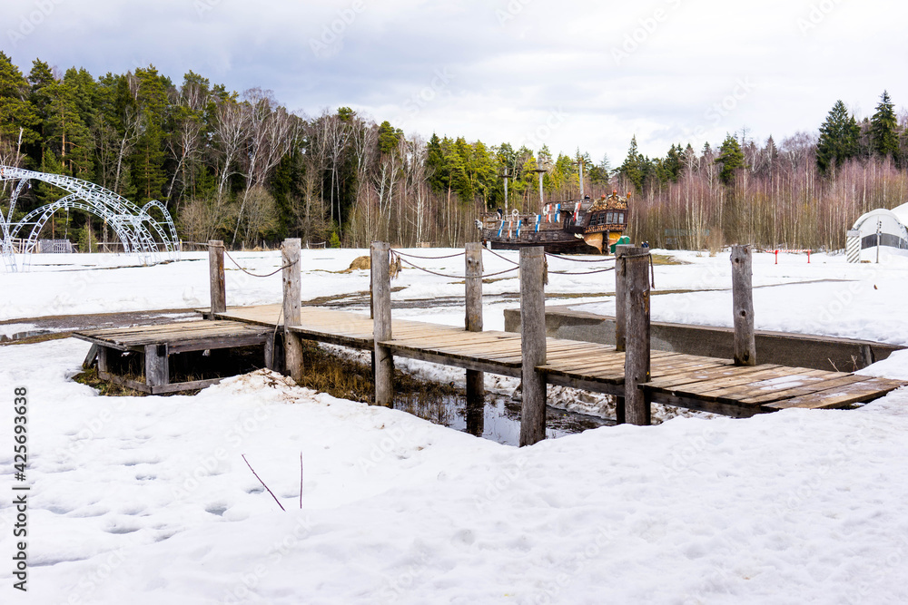 Fototapeta premium The Mediaval town Piligrim Porto