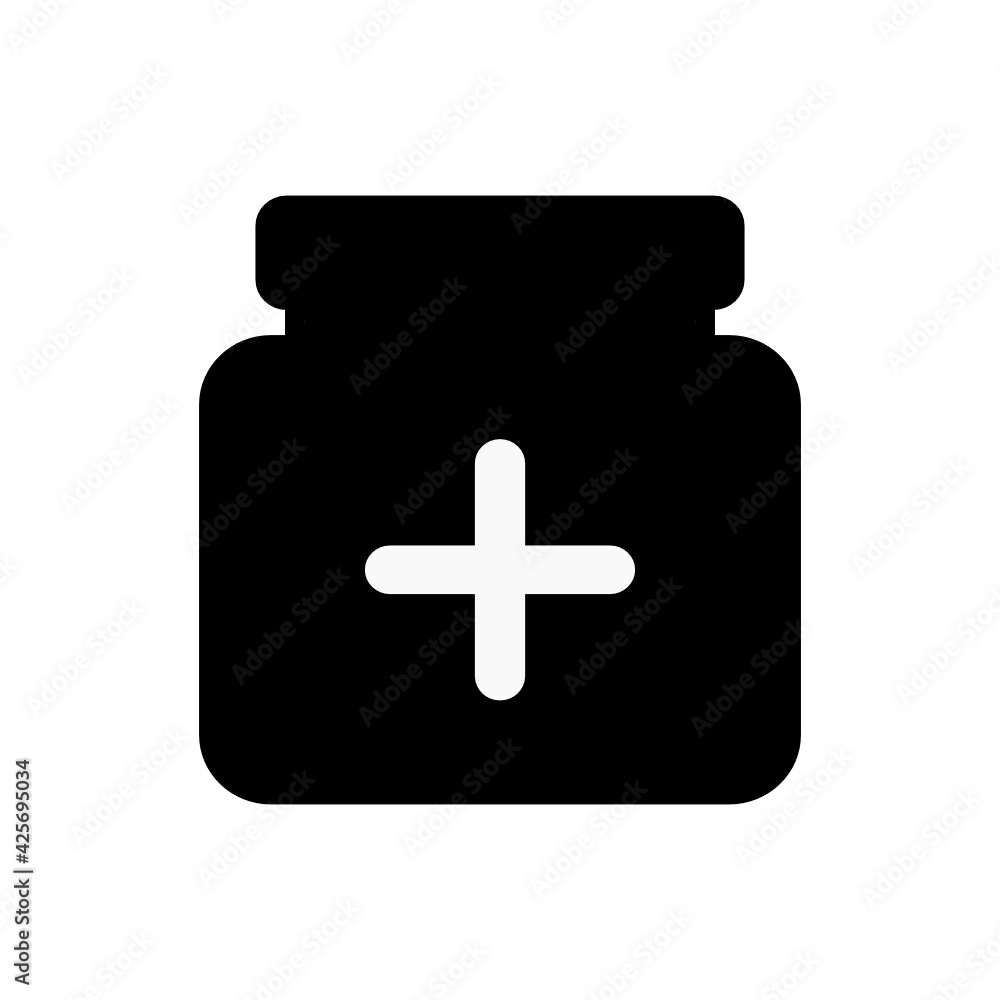 medical jar icon vector medical jar icon vector