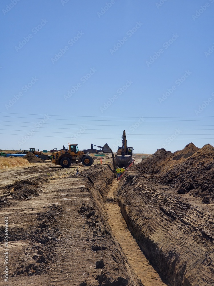 Obraz premium Trench Excavation 