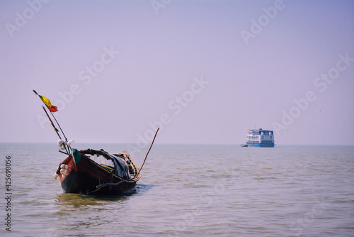 Wallpaper Mural boat on the beach Torontodigital.ca