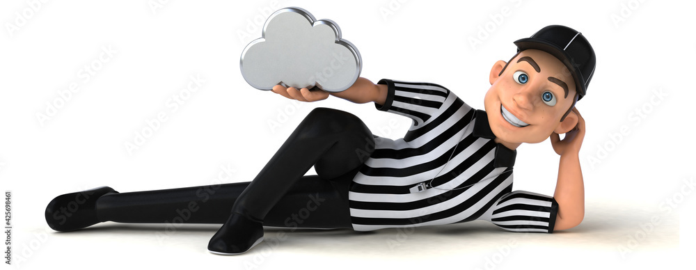 Fun 3D Illustration of an american Referee Fun 3D Illustration of an american Referee